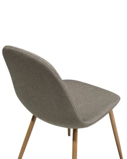 Beliani Tuoli Kangas Ruskeanharmaa 2 Kpl Bruce Discount