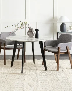 Beliani Tuoli Kangas Tumma Puu/Harmaa 2 Kpl Albion Best Sale