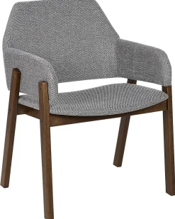 Beliani Tuoli Kangas Tumma Puu/Harmaa 2 Kpl Albion Best Sale