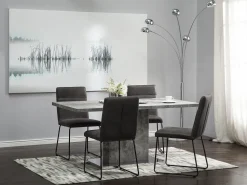 Beliani Tuoli Kangas Tummanharmaa 2 Kpl Nevada New