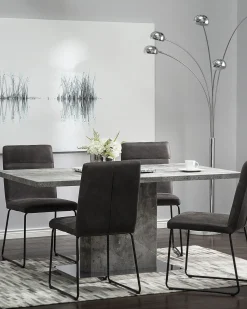 Beliani Tuoli Kangas Tummanharmaa 2 Kpl Nevada New