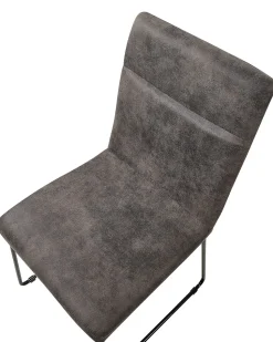 Beliani Tuoli Kangas Tummanharmaa 2 Kpl Nevada New