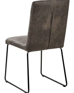 Beliani Tuoli Kangas Tummanharmaa 2 Kpl Nevada New