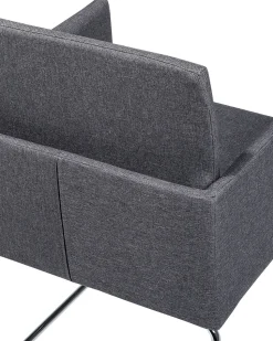 Beliani Tuoli Kangas Tummanharmaa 2 Kpl Gomez Cheap