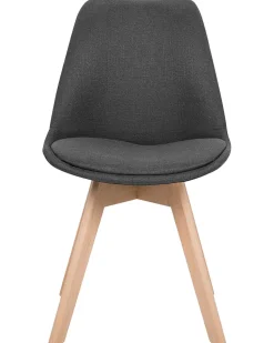 Beliani Tuoli Kangas Tummanharmaa 2 Kpl Dakota Ii Hot