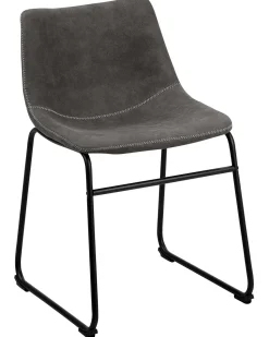 Beliani Tuoli Kangas Tummanharmaa 2 Kpl Batavia Hot