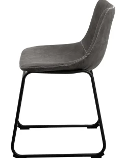 Beliani Tuoli Kangas Tummanharmaa 2 Kpl Batavia Hot