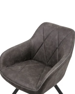 Beliani Tuoli Kangas Tummanharmaa 2 Kpl Monee Online