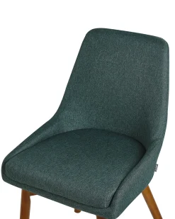 Beliani Tuoli Kangas Tummanvihrea 2 Kpl Melfort Outlet