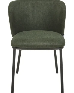 Beliani Tuoli Kangas Tummanvihrea 2 Kpl Mina Online