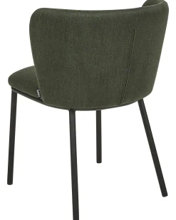 Beliani Tuoli Kangas Tummanvihrea 2 Kpl Mina Online