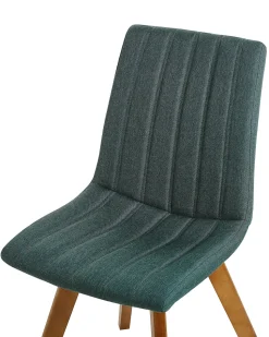 Beliani Tuoli Kangas Tummanvihrea 2 Kpl Calgary Store