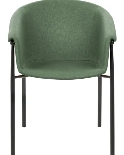 Beliani Tuoli Kangas Tummanvihrea 2 Kpl Ames New