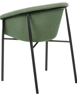 Beliani Tuoli Kangas Tummanvihrea 2 Kpl Ames New