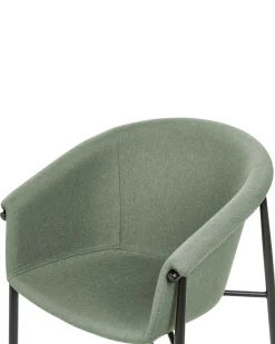 Beliani Tuoli Kangas Tummanvihrea 2 Kpl Ames New