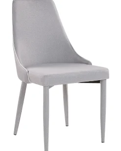 Beliani Tuoli Kangas Vaaleanharmaa 2 Kpl Camino New
