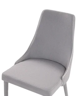 Beliani Tuoli Kangas Vaaleanharmaa 2 Kpl Camino New