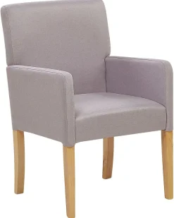 Beliani Tuoli Kangas Vaaleanharmaa Rockefeller Shop