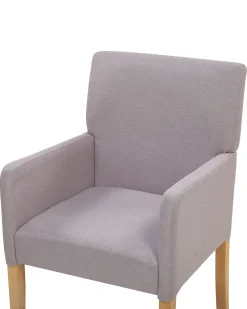 Beliani Tuoli Kangas Vaaleanharmaa Rockefeller Shop