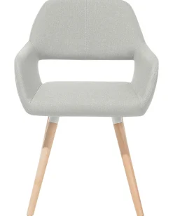 Beliani Tuoli Kangas Vaaleanharmaa 2 Kpl Chicago Online