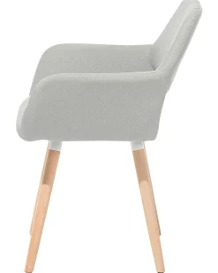 Beliani Tuoli Kangas Vaaleanharmaa 2 Kpl Chicago Online