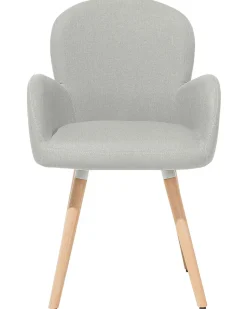 Beliani Tuoli Kangas Vaaleanharmaa 2 Kpl Brookville Best Sale