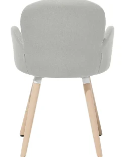 Beliani Tuoli Kangas Vaaleanharmaa 2 Kpl Brookville Best Sale