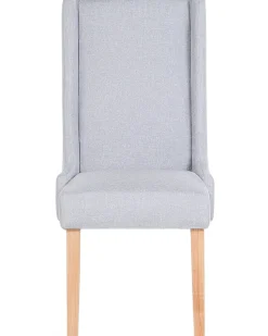 Beliani Tuoli Kangas Vaaleanharmaa 2 Kpl Chambers Discount