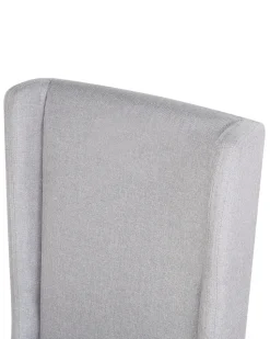 Beliani Tuoli Kangas Vaaleanharmaa 2 Kpl Chambers Discount