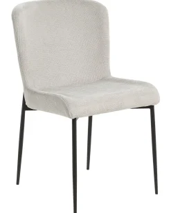 Beliani Tuoli Kangas Vaaleanharmaa 2 Kpl Ada New