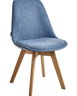 Beliani Tuoli Kangas Vaaleansininen 2 Kpl Dakota Ii Discount