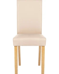 Beliani Tuoli Keinonahka Beige 2 Kpl Broadway Sale