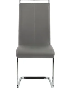 Beliani Tuoli Keinonahka Harmaa 2 Kpl Greedin Flash Sale