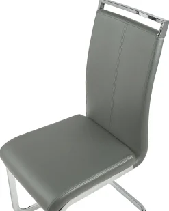 Beliani Tuoli Keinonahka Harmaa 2 Kpl Greedin Flash Sale