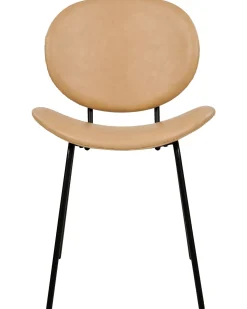 Beliani Tuoli Keinonahka Hiekanruskea 2 Kpl Luana Discount