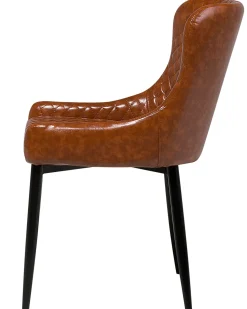 Beliani Tuoli Keinonahka Kullanruskea 2 Kpl Solano Shop