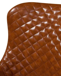 Beliani Tuoli Keinonahka Kullanruskea 2 Kpl Solano Shop