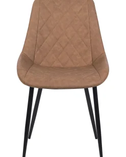 Beliani Tuoli Keinonahka Kullanruskea 2 Kpl Maribel Clearance