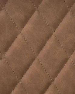 Beliani Tuoli Keinonahka Kullanruskea 2 Kpl Maribel Clearance