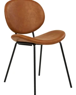 Beliani Tuoli Keinonahka Kullanruskea 2 Kpl Luana Store