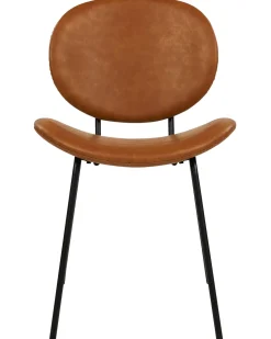 Beliani Tuoli Keinonahka Kullanruskea 2 Kpl Luana Store