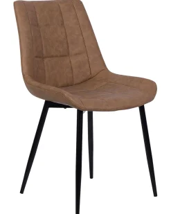 Beliani Tuoli Keinonahka Kullanruskea 2 Kpl Melrose Best