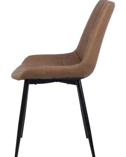 Beliani Tuoli Keinonahka Kullanruskea 2 Kpl Melrose Best