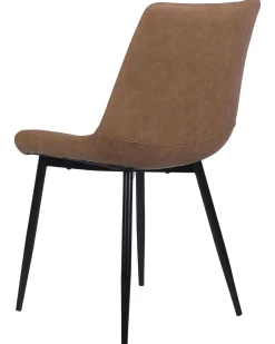 Beliani Tuoli Keinonahka Kullanruskea 2 Kpl Melrose Best