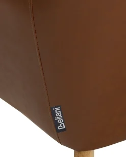 Beliani Tuoli Keinonahka Kullanruskea Yorkville Cheap