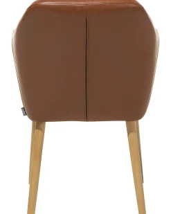 Beliani Tuoli Keinonahka Kullanruskea Yorkville Cheap