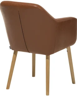 Beliani Tuoli Keinonahka Kullanruskea Yorkville Cheap