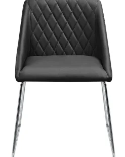 Beliani Tuoli Keinonahka Musta 2 Kpl Arcata Cheap