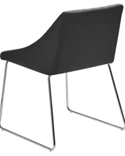 Beliani Tuoli Keinonahka Musta 2 Kpl Arcata Cheap