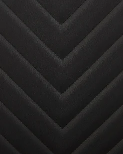 Beliani Tuoli Keinonahka Musta 2 Kpl Picknes New